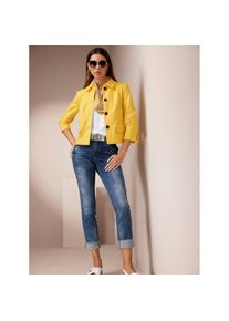 Heine, Unisex, Heine Jackenblazer &raquo;Jersey-Blazer&laquo;, sonnengelb, 42, mit Schlitz am &Auml;rmel