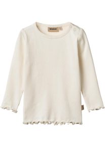 Wheat , Langarmshirt »Rib T-Shirt L/S Ida« , weiss , Langärmeliges Ripp-T-Shirt von Wheat für Babys