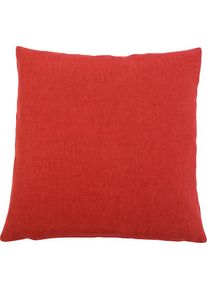 G&ouml;zze G&ouml;zze, Dekokissen &raquo;Milano&laquo; mit Reissverschluss, Kissenh&uuml;le ohne F&uuml;llung, 2 St&uuml;ck, karminrot, unifarben, Polyester, 2 Stk.