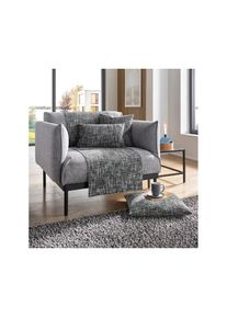 Tagesdecke , grau , 100% Polyester