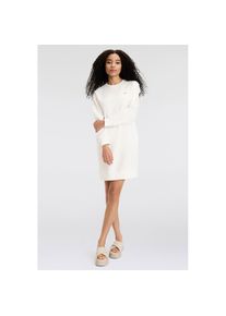 Gant , Sweatkleid »SHIELD C-NECK SWEAT DRESS«, Shield Sweatkleid mit Rundhalsausschnitt , weiss , Sweatkleid von Gant