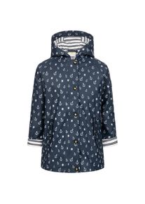 DEPROC Active , Kinder , Regenjacke »Friesennerz ANCHOR PEAK KIDS« , blau , Maritimer Regenmantel mit Streifenfutter