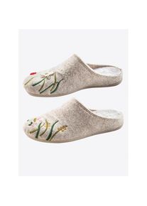 THIES , Damen , Hausschuh , bunt , weicher Filz