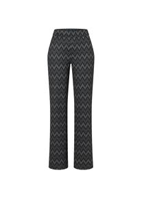 MAC, Unisex, MAC Bootcuthose &raquo;CHIARA&laquo; Bootcut-Form in figurbetonter Form, light ash grau zig zag, 42, L&auml;nge 34, Weite Bootcut Hose von MAC