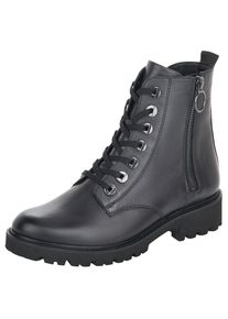 Remonte , Schnürstiefelette, Blockabsatz, Stiefelette, Schnürboots, Flats im Used Look , blau , Modischer Schnürboots mit zwei Reissverschlüssen...