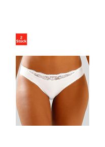 Nuance , Slip, (2 St.), mit Spitzeneinsatz vorne , weiss , Komfortabler Slip mit kleinem Spitzeneinsatz am Bund