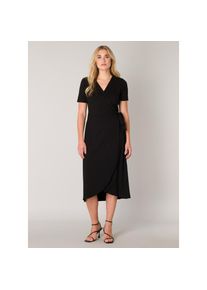 Base Level , Wickelkleid »Yvie«, In bequemer, elastischer Qualität , schwarz , Wickel-Kleid Yvie von BASE-LEVEL