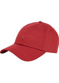Tommy Jeans , Baseball Cap »TJM LINEAR LOGO CAP«, Klettverschluss, Logostickerei, Schriftzug UNISEX , rot