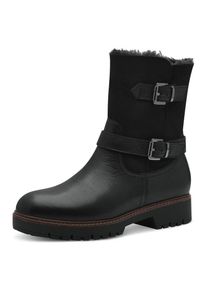 Tamaris , Winterstiefelette, Blockabsatz, Winterboots mit Touch IT-Ausstattung , schwarz , Reissverschluss-Stiefelette mit zwei verstellbaren...