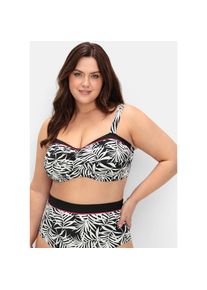 Sheego , Bustier-Bikini-Top , schwarz