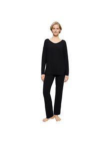 Triumph , Pyjama »Timeless Sensuality PK LSL«, (2 tlg.), atumgsaktiv und weich , schwarz , Langer, bequemer Pyjama mit schmeichelnder Passform
