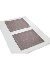 Platzset »Scribble«, (2 St.), aus Bio-Baumwolle,Made in Germany , lila , Adam
