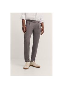 Bugatti, Herren, Bugatti Bundfaltenhose &raquo;Tapered Fit&laquo; mit Flexcity Jersey Stretch, 80, braun, 32, L&auml;nge 32, Tapered Fit: Bequem mit schmalem 