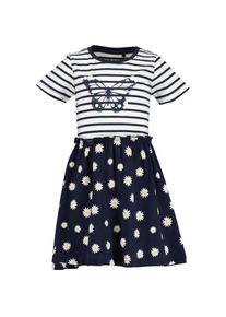 Blue Seven , Jerseykleid »Sommerkleid«, (1 tlg.) , blau , Gestreiftes Oberteil mit hübschem chmetterling-Druck