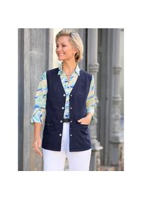 Classic Basics , Kurzweste , blau , kombistark