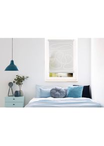 mydeco, mydeco Seitenzugrollo &raquo;Win move&laquo; Lichtschutz Sichtschutz ohne Bohren freih&auml;ngend mit stylischem Muster, wei&szlig;, wei&szlig;, Polyester