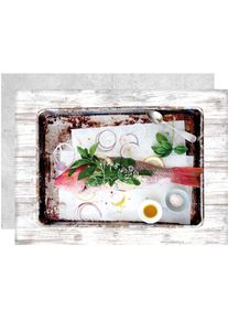 Platzset »3955 DELIKATESSEN - Fisch«, (Set, 4 St.) , bunt , Apelt