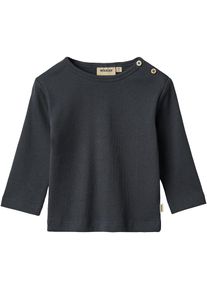 Wheat , Langarmshirt »Milo« in toller Rippen-Qualität , blau , Langärmeliges Rippen-T-Shirt von Wheat für Babys