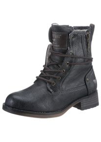 Mustang Shoes , Kinder,Jugendliche , Winterboots , Schnürboots, Stiefelette, Blockabsatz, mit Reissverschluss , grau , Cooler Boots mit...