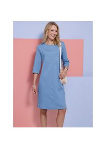 Classic Basics , Sweatkleid »Sweatkleid« , blau , optisch streckende Teilungsnaht
