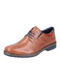 Rieker , Schnürschuh mit Stretcheinsatz, Freizeitschuh, Halbschuh, Schnürschuh , braun , Im Business-Look