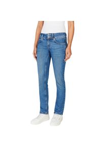 Pepe Jeans, Unisex, Slim-fit-Jeans &raquo;SLIM JEANS LW&laquo; mit doppeltem Knopfverschluss, medium blau wiser wash, 28, L&auml;nge 30, Slim-Fit Jeans von Pepe Jeans