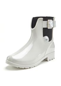 Vivance , Gummistiefelette, Gummistiefel im Chelsea-Look, Schlupfstiefel, Boots, Stiefel VEGAN , grau , Mit Stretcheinsatz, zum Schlupfen