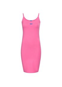 Hugo Blue, Unisex, HUGO Blue Jerseykleid &raquo;Narya&laquo; mit Logo, schwarz pink 659, L, N-Gr, Bequemes Jerseykleid f&uuml;r hohen Tragekomfort