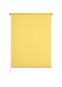 Liedeco, Seitenzugrollo &raquo;Klemmfix&laquo; Lichtschutz ohne Bohren inkl. Klemmtr&auml;ger, gelb, Polyester