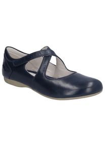 Josef Seibel, Unisex, Riemchenballerina &raquo;Fiona 72&laquo; , Spangenschuh, Halbschuh, Festtagsschuh mit Klettverschluss, nachtblau, 39, Eleganter Ballerina 