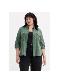 LEVI'S&reg; PLUS Levi's Plus, Unisex, Levi's Plus Hemdbluse &raquo;DOREEN UTILITY SHIRT&laquo; angenehm luftig und leicht, schwarz fores, 4XL (58/62), Bluse DOREEN UTILITY SHIRT 