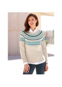 Inspirationen , Norwegerpullover »Pullover« , grün , Feinstrick