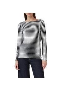 s.Oliver , Damen , Langarmshirt mit Streifen Muster , blau , Longsleeve von s.Oliver Red Label