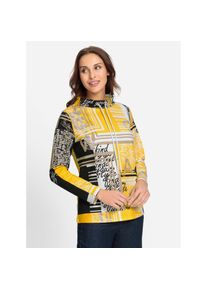 Inspirationen, Unisex, Sweatshirt, sonnengelb, wei&szlig;, bedruckt, 36, mit 50% Baumwolle