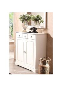 Home Affaire , Jugendliche , Kommode »Klera« Breite 81 cm, aus massiver Kiefer, FSC -zertifiziert , weiss , Home Affaire - Idyllisch, gemütlich,...