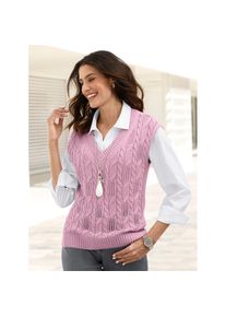 Inspirationen , Pullunder »Pullunder« , rosa , mit 50% Baumwolle
