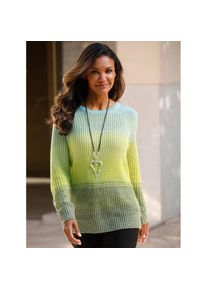 Classic Basics, Unisex, Rundhalspullover &raquo;Rundhals-Pullover&laquo;, reseda, aqua, meliert, 46, Oversize-Schnitt