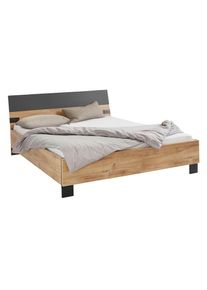 Futonbett »Malmö, Bett Made in Germany« im beliebten Industrial look, 3 Breiten zur Auswahl , grau , wimex