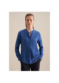 Seidensticker , Klassische Bluse »Schwarze Rose«, Tunika Uni , blau , Passform: Regular