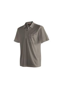 Maier Sports, Herren, Funktionsshirt &raquo;Arwin 2.0&laquo; Eignet sich ideal f&uuml;r Wanderungen und Freizeitaktivit&auml;ten, schlamm, XXL, Bequemes Poloshirt mit 