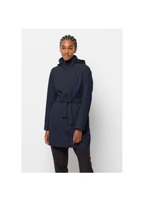 Jack Wolfskin, Unisex, Regenmantel &raquo;NORDEN PORT COAT W&laquo;, night, blau, M (38/40), Wetterschutzmantel