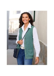 Casual Looks , Strickweste , grün , flauschige Strickqualität