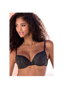 Vivance , Push-up-BH, mit Bügel aus hübscher Spitze mit „Love"-Schriftzug, sexy Dessous , schwarz