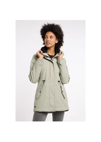Ragwear , Outdoorjacke »MONADIS RAINY WARM«, mit Kapuze, wasserabweisender Parka, mit wärmenden Teddyplüsch gefüttert , grün , Vegan, von PETA...
