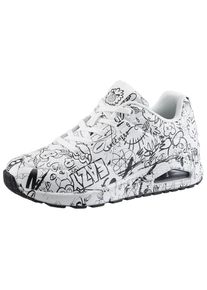 Skechers , Sneaker »UNO-PROCESS SKETCH« mit coolem Sketchprint, Freizeitschuh, Halbschuh, Schnürschuh , schwarz-weiss , Cooler und trendiger...