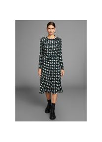 HECHTER PARIS, Unisex, HECHTER PARIS Jerseykleid mit modernem Print, schwarz, wei&szlig;, gemustert, 38, N-Gr, Schickes Jerseykleid von HECHTER PARIS