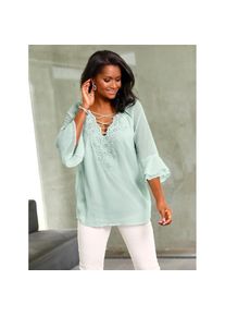 Lady , Chiffonbluse , grün , weich fliessende Qualität