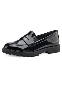 Tamaris , Slipper , Loafer, Halbschuh, Schlupfschuh in schmaler Form , schwarz , Modischer Slipper mit Zierriegel