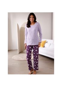 Jelmoli Unisex, Schlafanzug, flieder, traube, bedruckt, 56/58, Single-Jersey