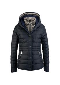 LPO , Steppjacke »GILMOUR VAIL Women« auch in Grossen Grössen erhältlich , blau , Edel schimmernde Steppjacke mit Kapuze